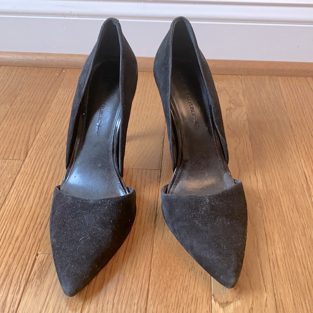 Banana Republic Black Suede Pumps